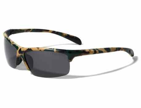 Polarized Semi Rimless Sunglasses pol-p9535-camo