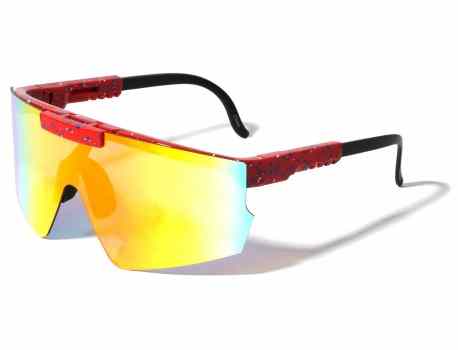Rimless Flip-Up Shield Sunglasses p30605