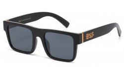 Locs Slim Square Sunglasses 91126-bk