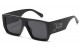 Locs Large Black Square Sunglasses loc91301-bk