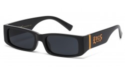 Locs Slim Rectangle Sunglasses loc91320-bk