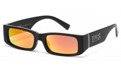 Locs Urban Rectangle Sunglasses loc91320-bkcm