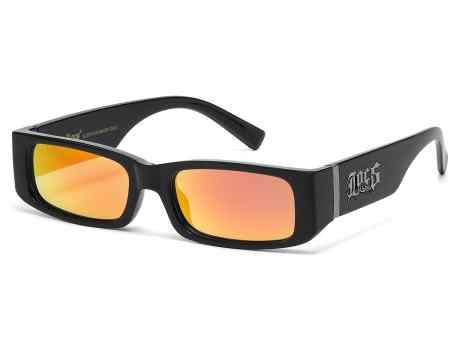 Locs Mirror Lens Square Frame loc91139-bkrv