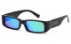 Locs Urban Rectangle Sunglasses loc91320-bkcm