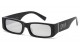 Locs Mirror Lens Square Frame loc91139-bkrv