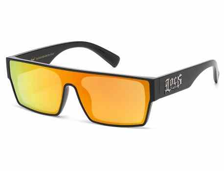 Locs Panel Wrap Sunglasses loc91325-bkcm