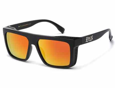Locs Mirror Square Sunglasses loc91326-bkcm