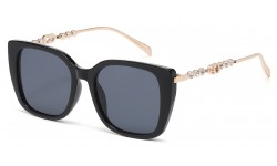 Rhinestone Square Frame Sunglasses rs2105