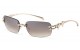Giselle Metallic Rimless Sunglasses gsl28313