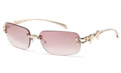 Giselle Metallic Rimless Sunglasses gsl28313