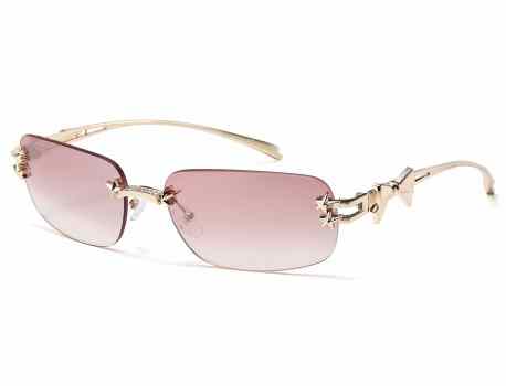 Giselle Metallic Rimless Sunglasses gsl28313