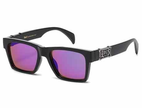 Locs Mirror Lens Sunglasses loc91323-bkcm