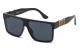 Locs Bold Black Square Sunglasses loc91324-bk