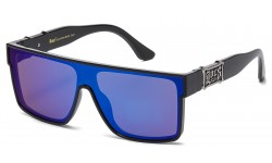 Locs Mirror Lens Sunglasses 91324-bkcm