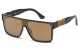 Locs Mirror Lens Sunglasses 91324-bkcm