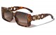 Lion Head Wide Butterfly Frame Sunglasses lh-p4086