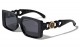 Lion Head Wide Butterfly Frame Sunglasses lh-p4086