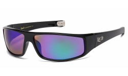 Locs Mirrored Lens Sunglasses loc-xxl91269-bkcm