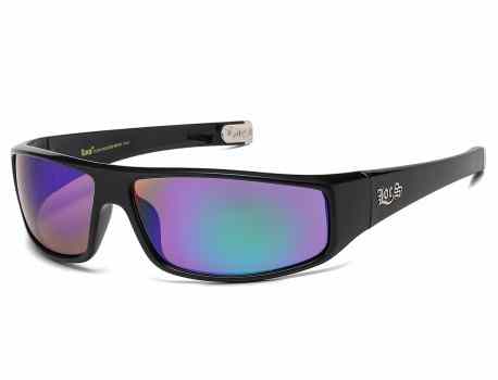 Locs Mirrored Lens Sunglasses loc-xxl91269-bkcm