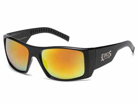 Locs Color Mirrored Lens Shades loc-xxl91319-bkcm