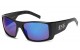 Locs Color Mirrored Lens Shades loc-xxl91319-bkcm