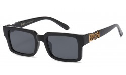 Locs Black Square Sunglasses locs91302-bk
