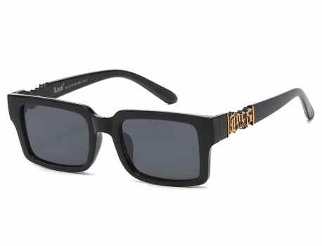 Locs Black Square Sunglasses locs91302-bk
