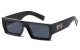 Locs Bold Black Square Sunglasses loc91321-bk
