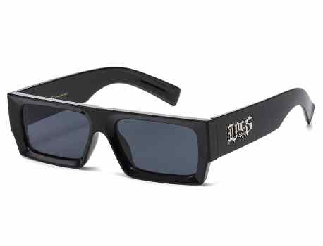 Locs Bold Black Square Sunglasses loc91321-bk