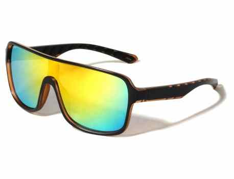 Duo-Tone Sports Shield Sunglasses bp0328-cm