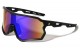 Ink Splatter Rimless Shield Sunglasses p30418