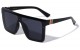 Oversized Flat-Top Shield Sunglasses p6582