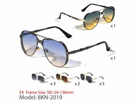 Khan Classic Aviator Sunglasses 8kn-2019