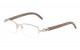 Semi-Rimless Wooden Readers rd-m4007