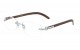 Rimless Wood Pattern Readers rd-m4010