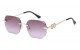 Giselle Metallic Rimless Square Shades gsl28318