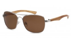 Manhattan Polarized Wood Aviators pz-mh88086